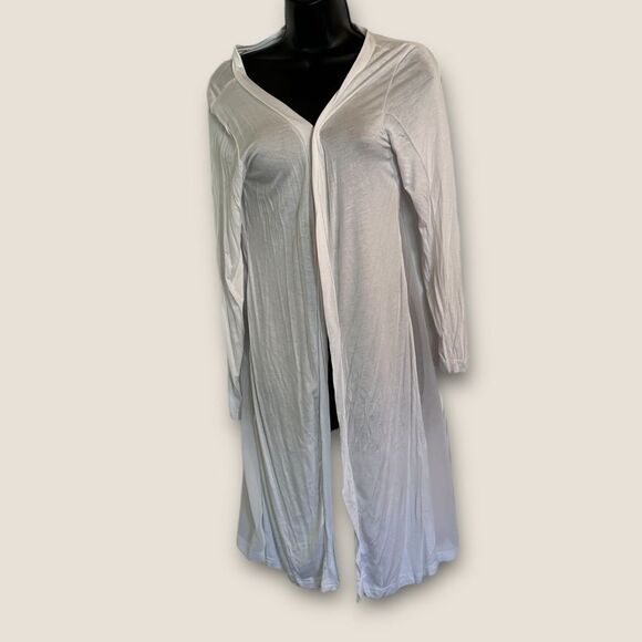 Long White cardigan size Small, light weight NWOT - Picture 5 of 6